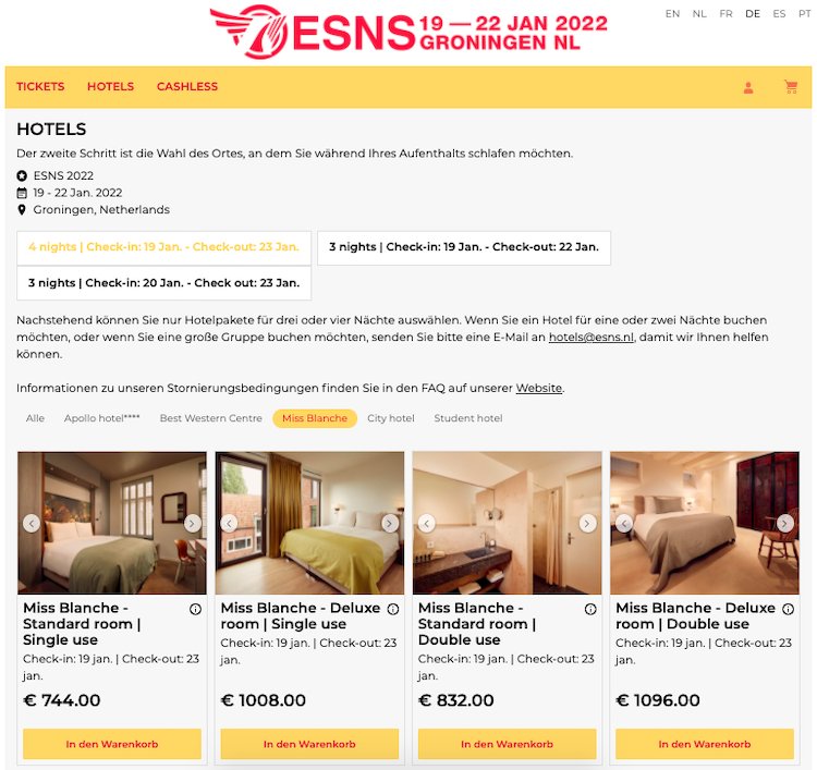 ESNS Onlineshop