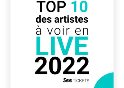10 Artistes à voir en Live en 2022