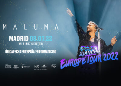Maluma vuelve a Madrid con Papi Juancho Europe Tour 2022