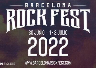 Cartel y entradas Barcelona Rock Fest 2022