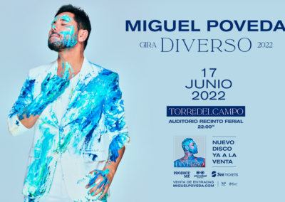 La gira Diverso 2022 de Miguel Poveda continúa en Torredelcampo (Jaén)